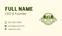 Pine Tree Sawblade Carpentry Business Card Image Preview