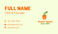 Carrot Spartan Helmet  Business Card Image Preview