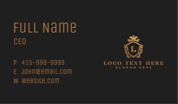 Crown Jewelry Boutique Business Card Design Image Preview