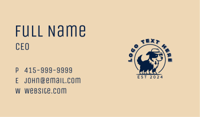Kennel Dog Hat  Business Card Image Preview