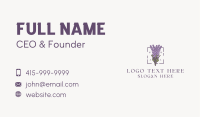 Botanical Lavender Bouquet Business Card Image Preview