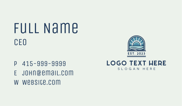 Hotel Beach Resort Business Card Design Image Preview