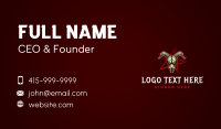 Pentagram Goat Skull Business Card Preview