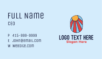 Beach Resort Colorful Summer Emblem Business Card Image Preview