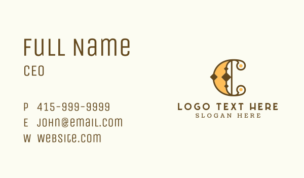 Premium Luxury Letter C Business Card Design Image Preview