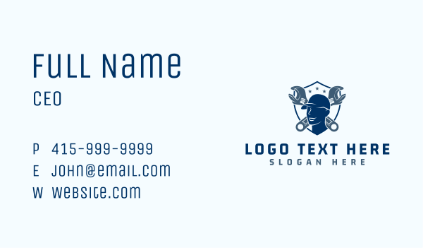 Mechanic Handyman Repair Business Card Design Image Preview