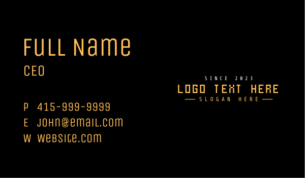 Tech Game Wordmark Business Card Design Image Preview