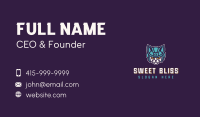 Helmet Cat Gaming Business Card Image Preview