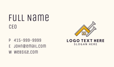 House Builder Construction Business Card Image Preview