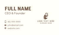 Wild Sloth Zoo Business Card Image Preview
