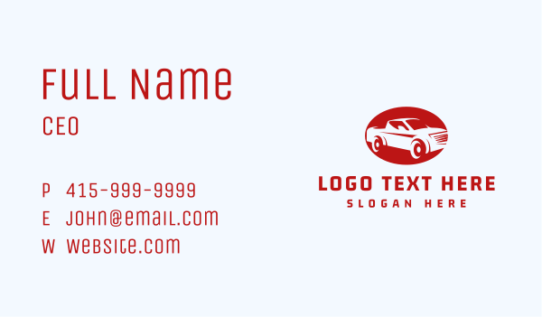 Logistics Pickup Truck Business Card Design Image Preview