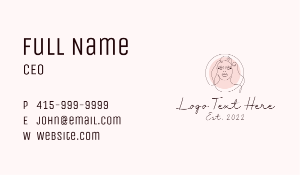 Woman Beauty Makeup Business Card Design Image Preview