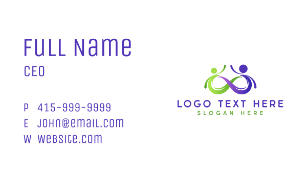 Community People Loop Business Card Design Image Preview