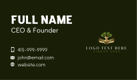Plant Tree Book Business Card Image Preview