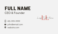 Designer Signature Lettermark Business Card Image Preview