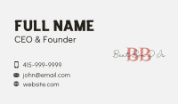 Designer Signature Lettermark Business Card Design