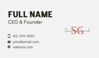 Designer Signature Lettermark Business Card Image Preview