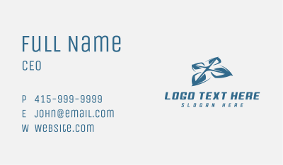 Aerial Drone Quadrotor Business Card Image Preview