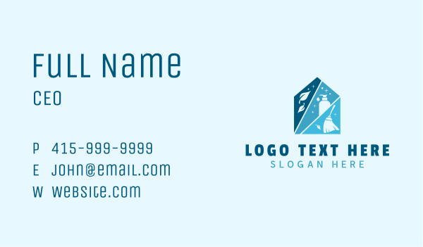 Home Eco Friendly Cleaner Business Card Design Image Preview