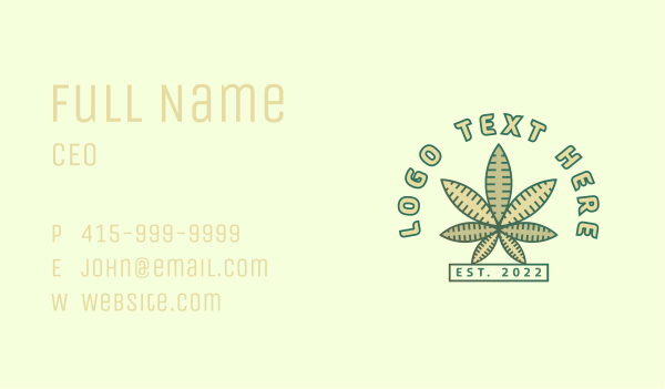 Recreational Drug Marijuana Business Card Design Image Preview