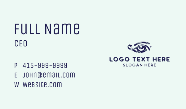 Optical Eye Clinic  Business Card Design Image Preview