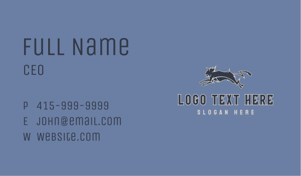 Thunder Wolf Mascot Business Card Design Image Preview