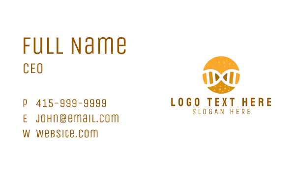 DNA Badge Business Card Design Image Preview