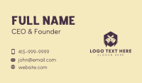 Brush Paint Hexagon Business Card Design