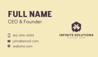 Brush Paint Hexagon Business Card Image Preview