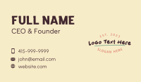 Generic Handwritten Firm Business Card Design