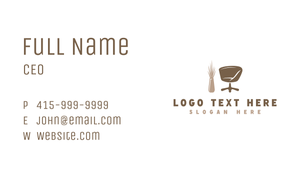 Chair Decor Furniture Business Card Design Image Preview