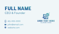 Growth Investment Graph Business Card Preview