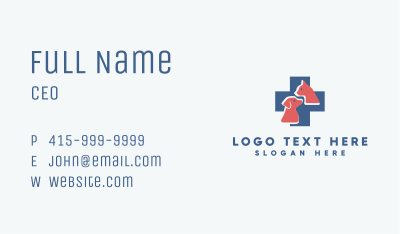 Pet Veterinary Clinic Business Card Image Preview