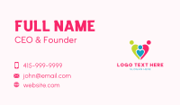 Family Planning Heart Business Card Preview