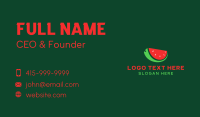 Fresh Watermelon Slice  Business Card Preview