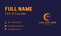 Festive Moon Lantern Business Card Preview