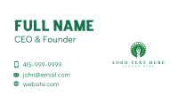 Human Yoga Tree Business Card Image Preview