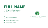 Human Yoga Tree Business Card Image Preview