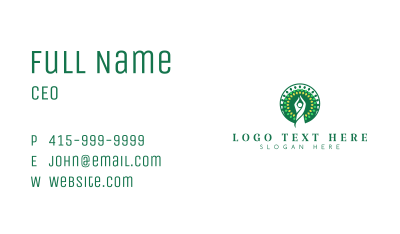 Human Yoga Tree Business Card Image Preview