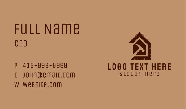 House Improvement Renovation  Business Card Design Image Preview