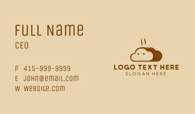 Fresh Bread Mascot Business Card Image Preview