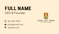 Cute Cartoon Dog Cat Business Card Design