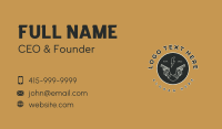 Retro Firearm Emblem Business Card Image Preview