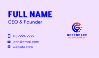 Modern Creative Letter G  Business Card Image Preview