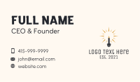 Pencil Light Bulb  Business Card Image Preview