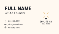 Pencil Light Bulb  Business Card Image Preview