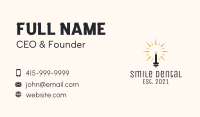 Pencil Light Bulb  Business Card Design