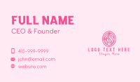 Pink Beauty Salon  Business Card Preview