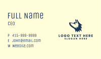 Blue Gaming Wolf  Business Card Image Preview