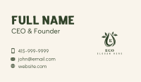 Eco Leaf Droplet Business Card Image Preview